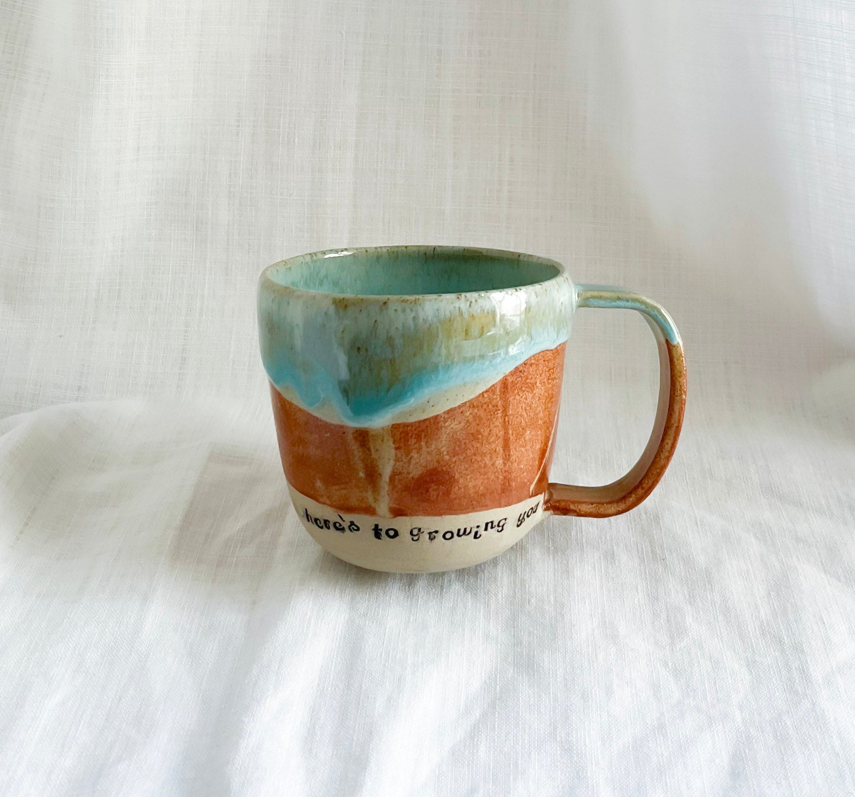 HERE'S TO GROWING MUG