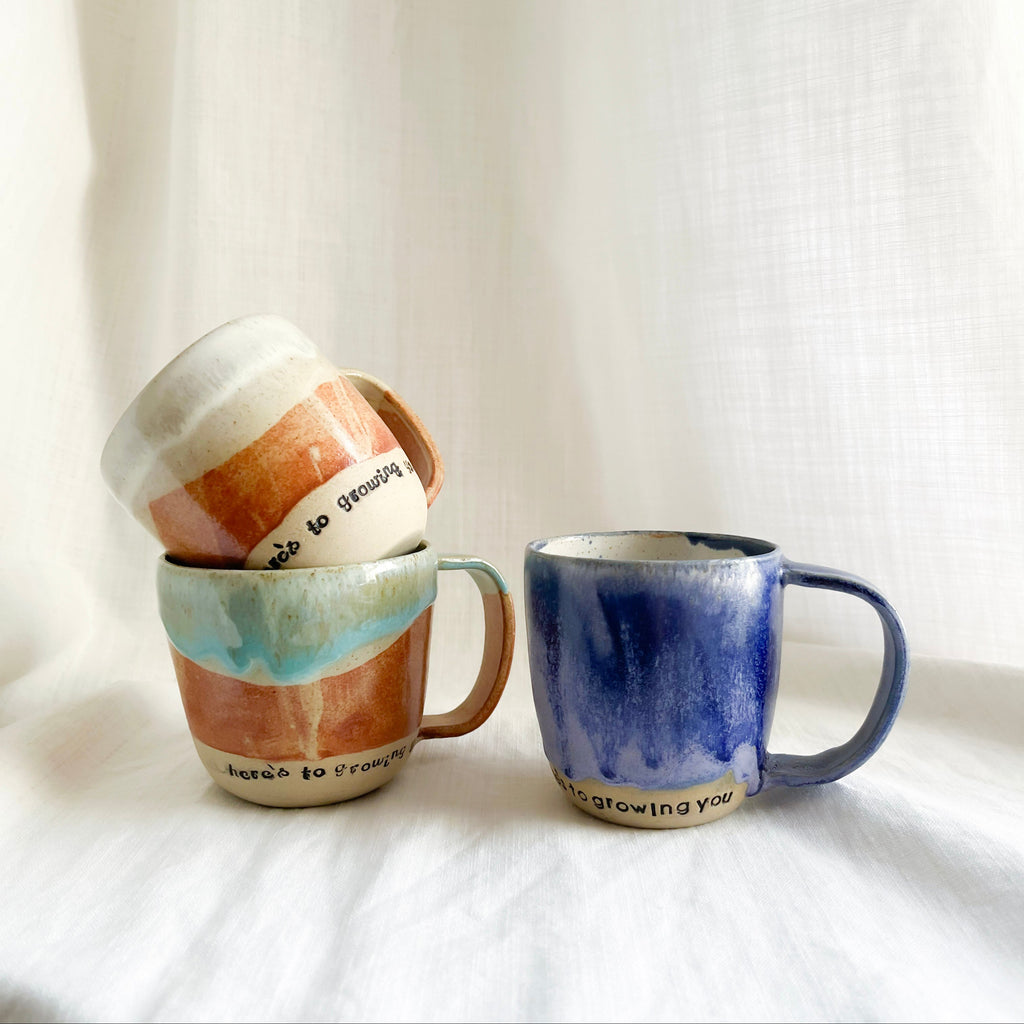 HERE'S TO GROWING MUG