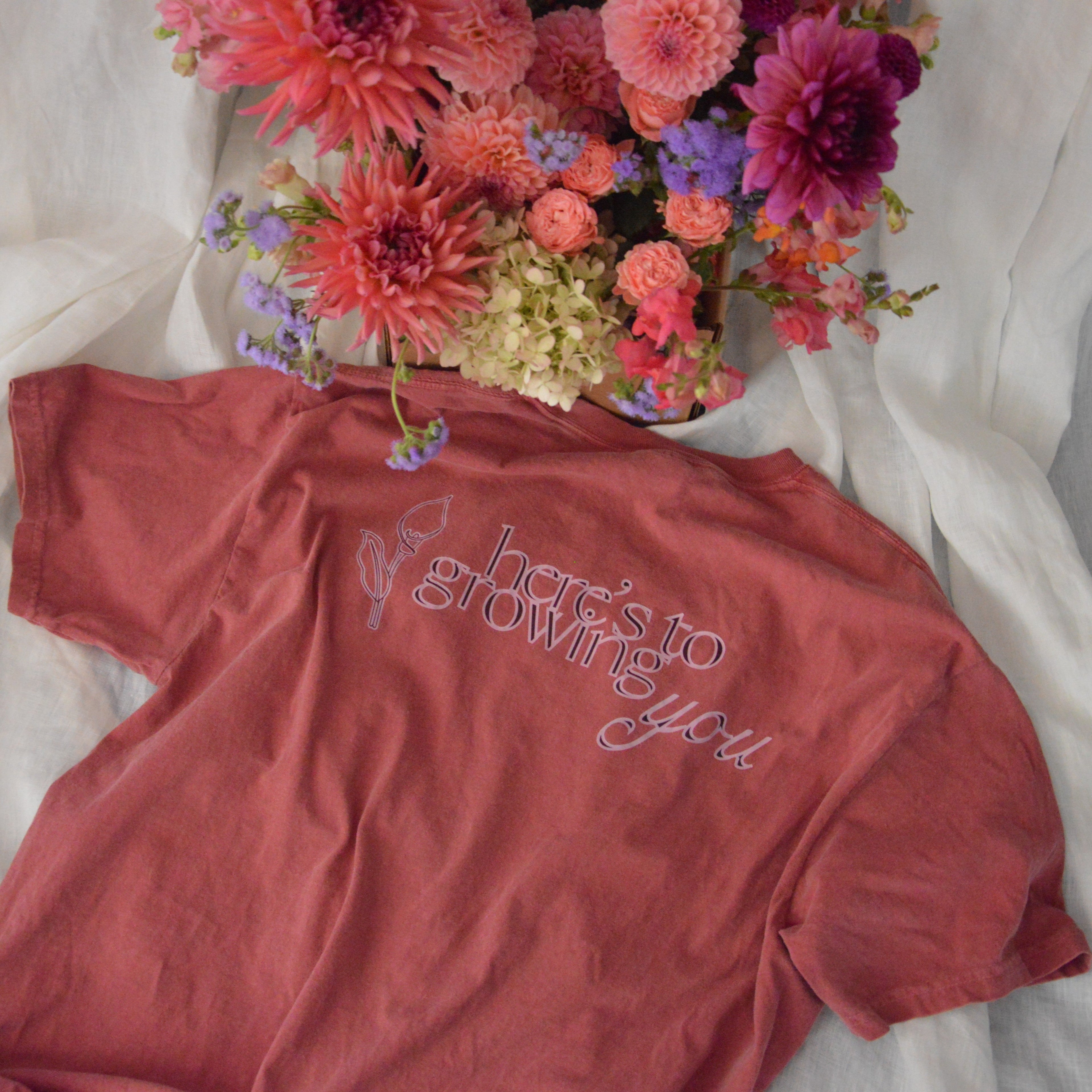 custom growing you t shirt